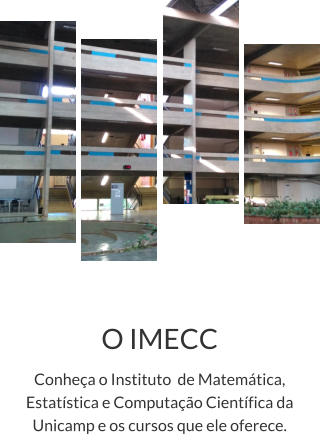 O IMECC Conheça o Instituto  de Matemática, Estatística e Computação Científica da Unicamp e os cursos que ele oferece.