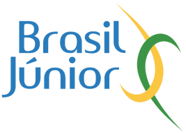 Logo da Brasil Júnior, com o escrito e o desenho
